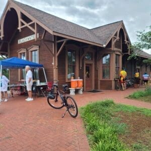 BikeMO Stop at Blackwater Train Depot
