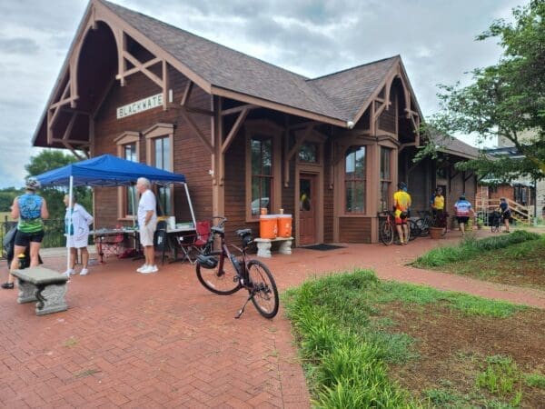 BikeMO Stop at Blackwater Train Depot